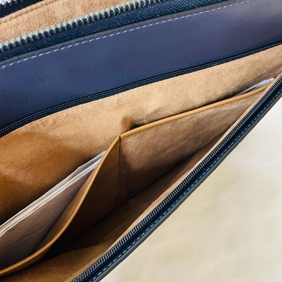 NWT Laptop Sleeve in Signature Canvas with Coach Varsity and Billfold wallet - Picture 6 of 16